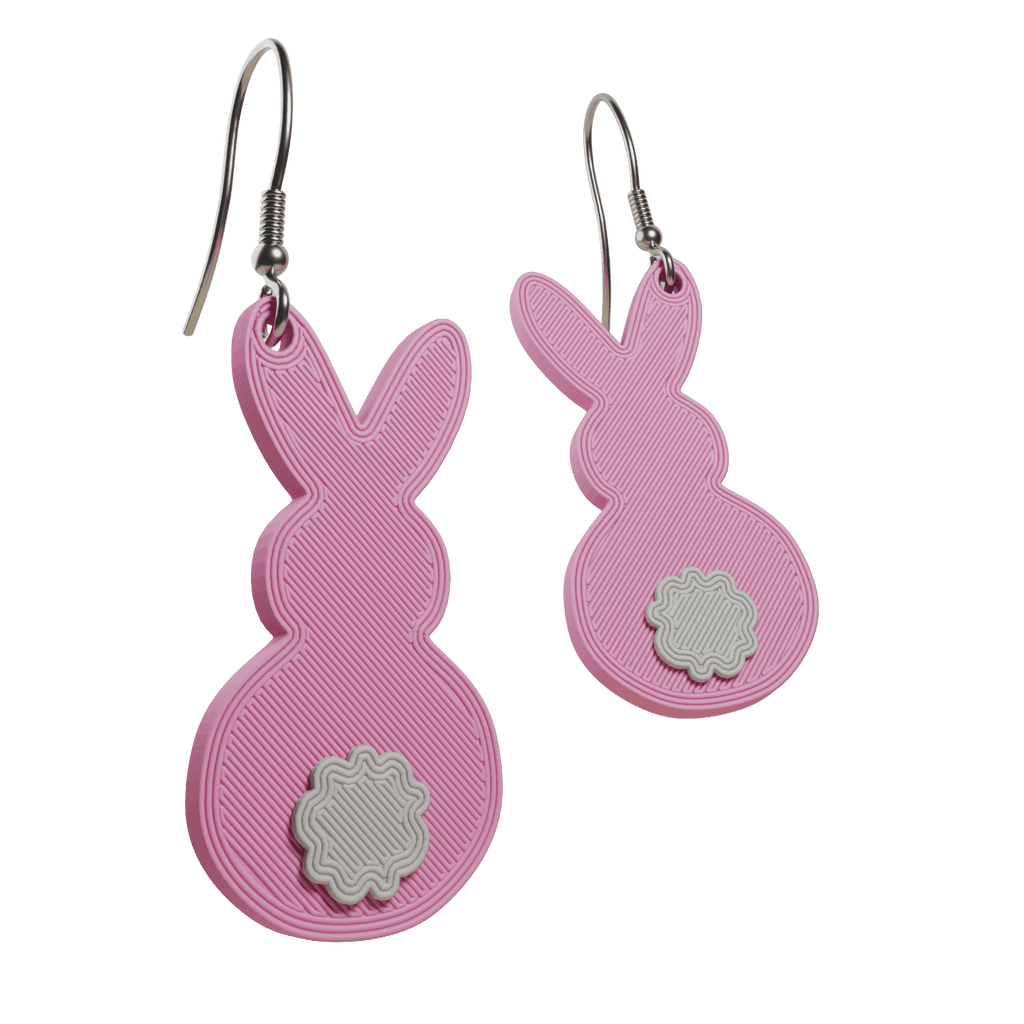 Cottontail Cuties | Dangling Bunny Earrings