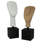 Unspoken | A Quiet Symmetry | Abstract Head Sculptures