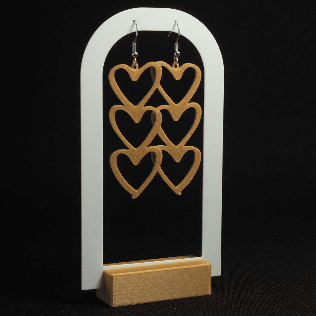 Drops Of Love | Dangling Heart Earrings