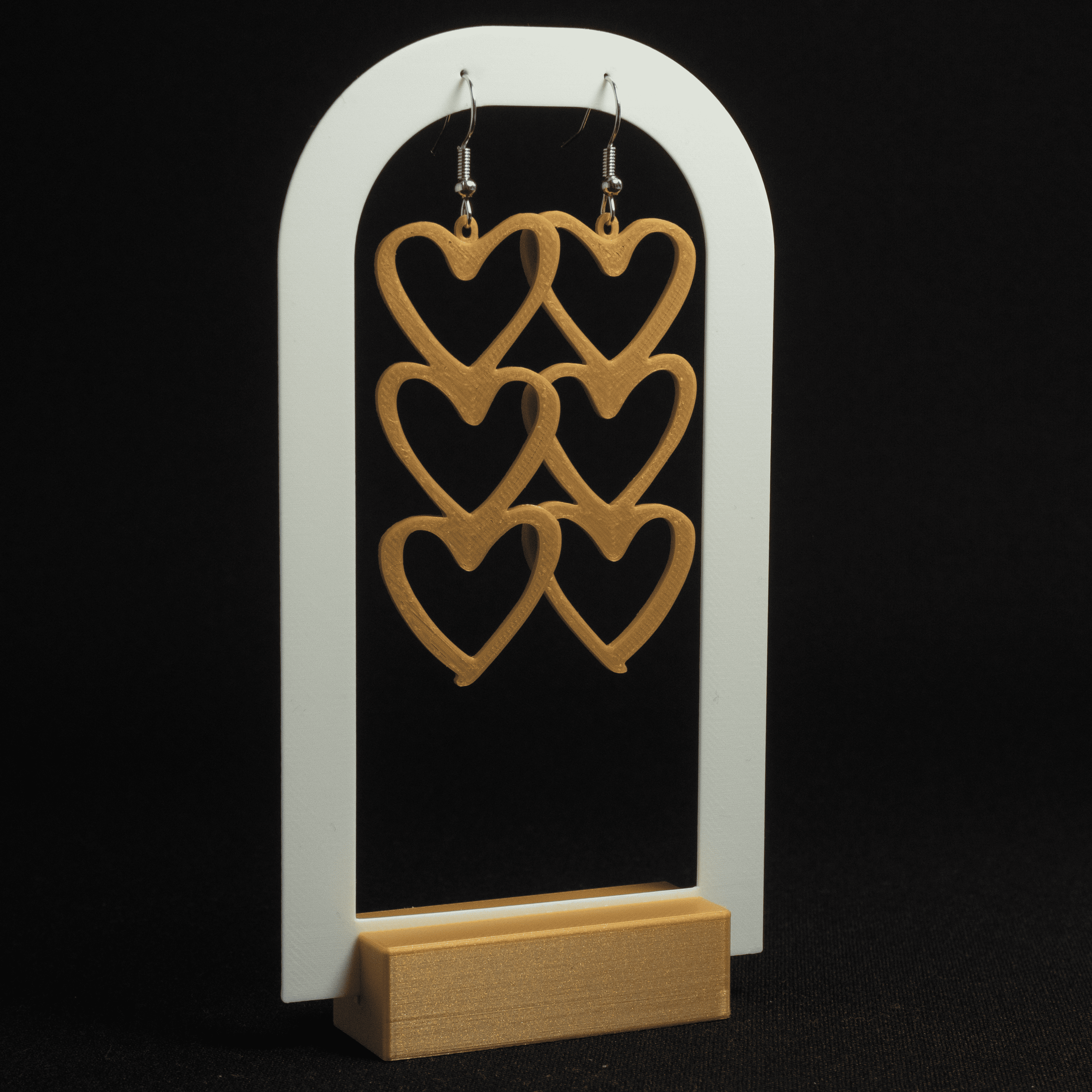 Drops Of Love | Dangling Heart Earrings