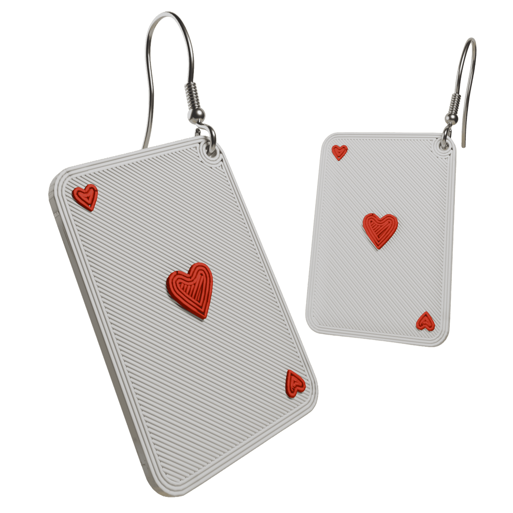 Deck of Love | Dangling Playing Card Earrings
