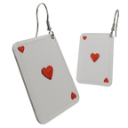 Deck of Love | Dangling Playing Card Earrings