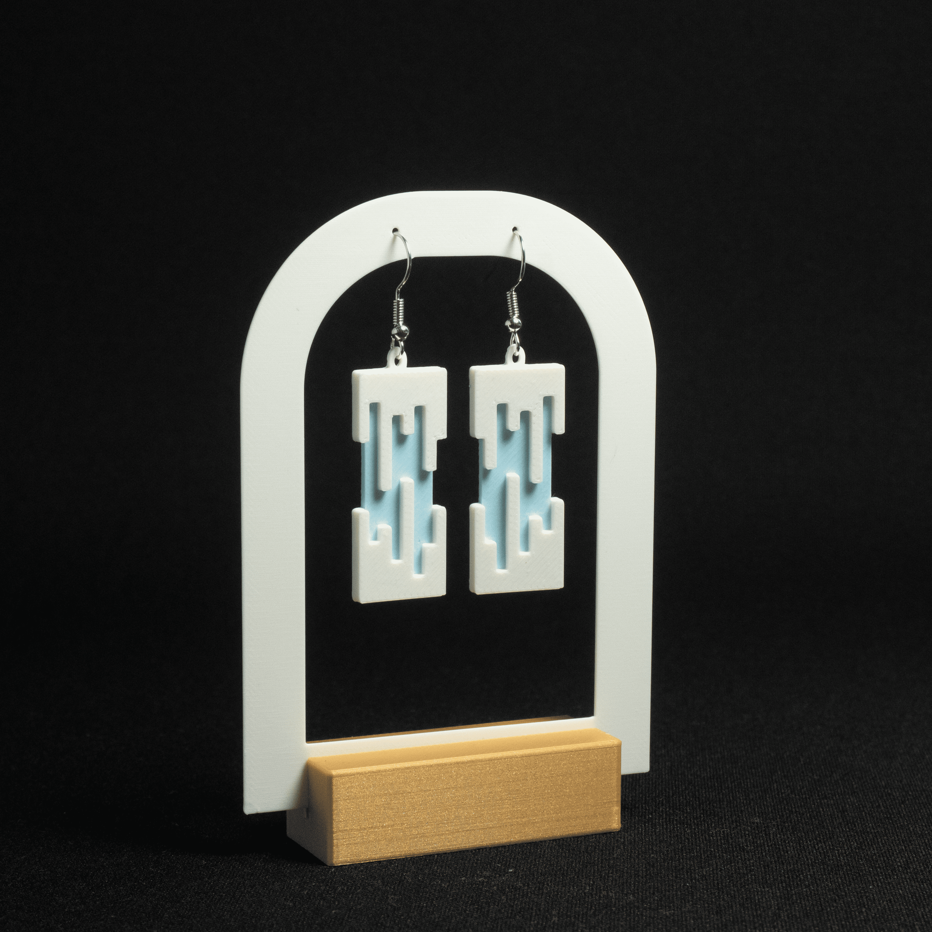 Prism Drops | Dangling Futuristic Earrings