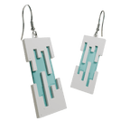 Prism Drops | Dangling Futuristic Earrings
